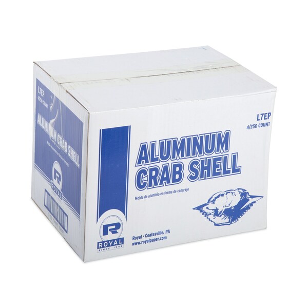 Crab Shell-Economy, 2.7 X 4.88 X 0.71, Silver, Aluminum, 1000PK